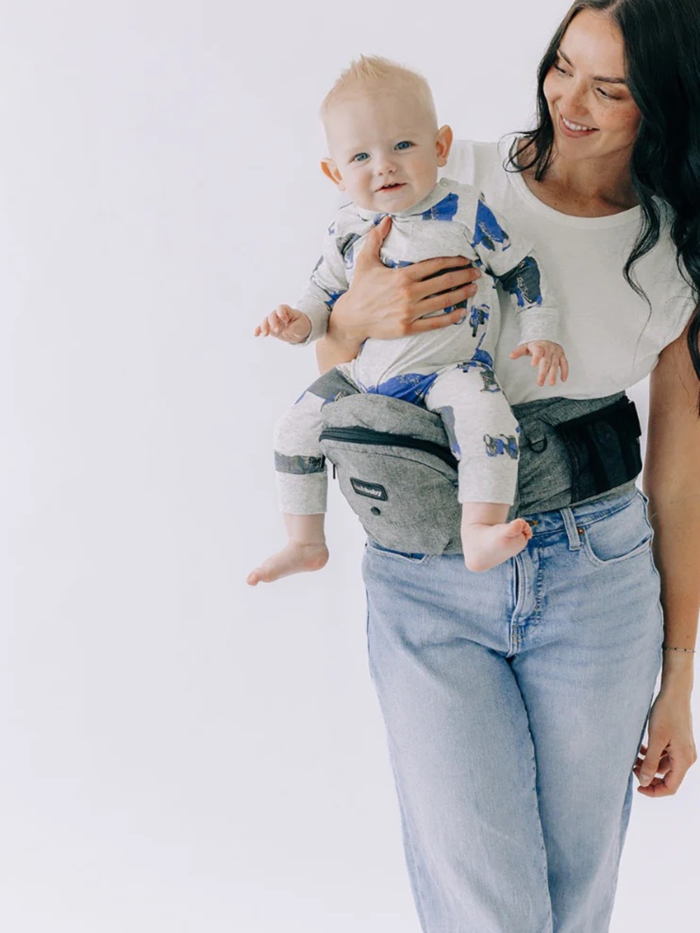 TUSHBABY Hip Carrier in Grey
